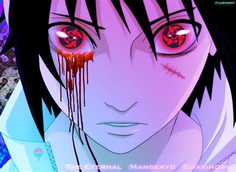 Sasuke Uchiha con Mangekyō Sharingan Eterno