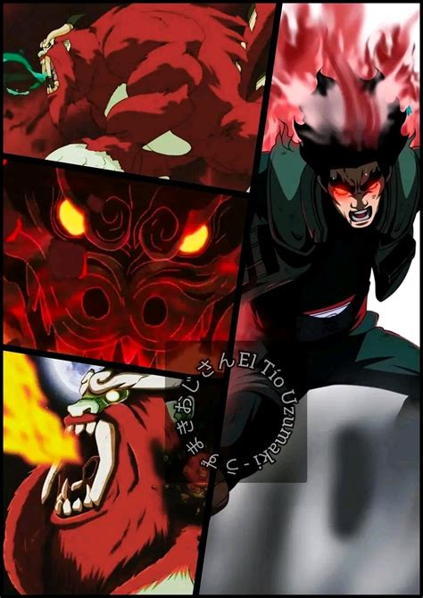 Might Guy usando las Ocho Puertas Internas