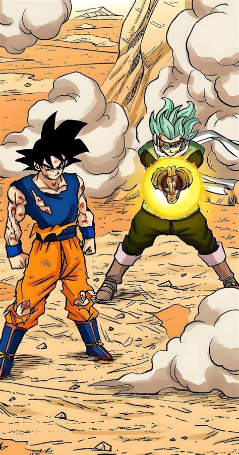 Goku y Granola en combate