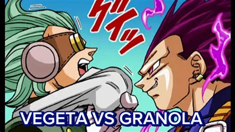 Vegeta enfrentándose a Granola