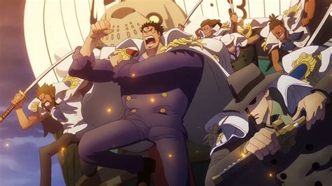 Ilustración del Incidente de God Valley con Rocks D. Xebec, Roger y Garp