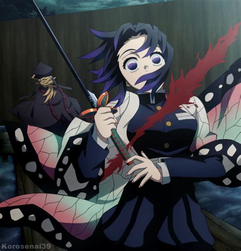 Shinobu luchando contra Doma