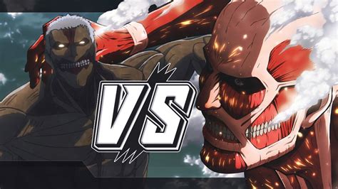 Comparación de los Titanes Colosales de Bertolt y Armin