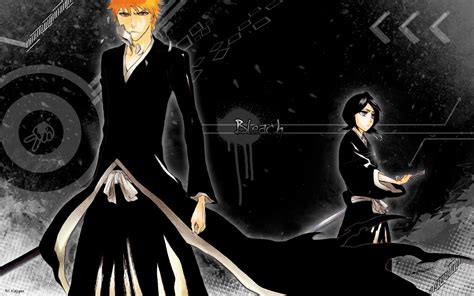 Ichigo y Rukia mirando a la distancia
