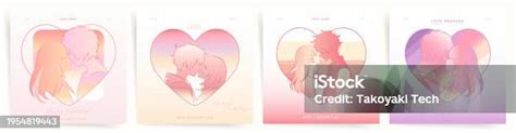 Ilustración de personajes de manga con temáticas románticas complejas