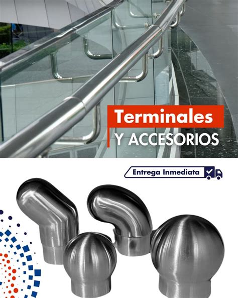 Variedad de terminales para pasamanos redondos