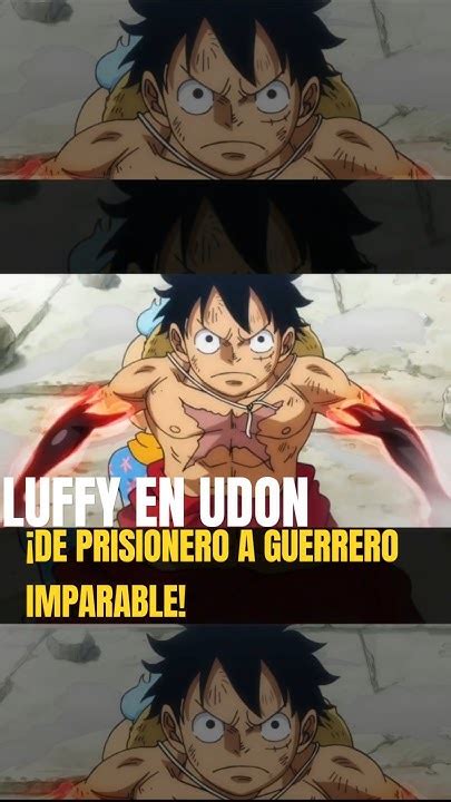Luffy trabajando en la prisión de Udon