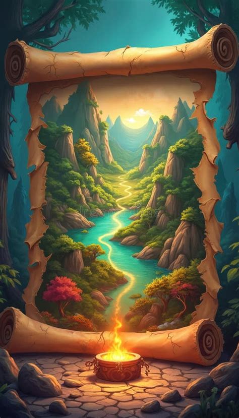 Ilustración de Athanasia en un entorno de fantasía