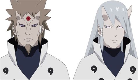 Ilustración de Hagoromo y Hamura enfrentando al Diez Colas