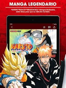 Captura de pantalla de una aplicación de lectura de manga