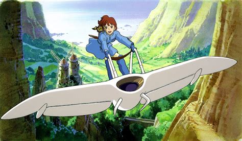 Nausicaä volando sobre su planeador