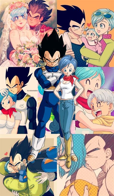 Vegeta protegiendo a Bulma y Trunks