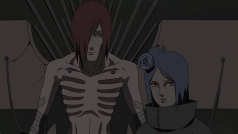 Naruto hablando con Nagato y Konan