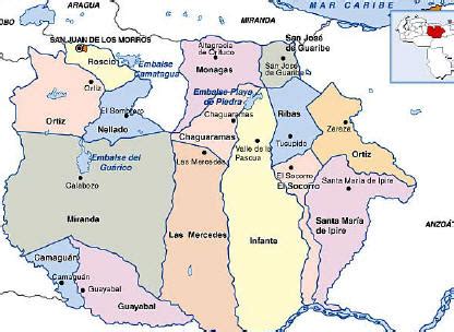 Mapa de Calabozo, Estado Guárico, Venezuela