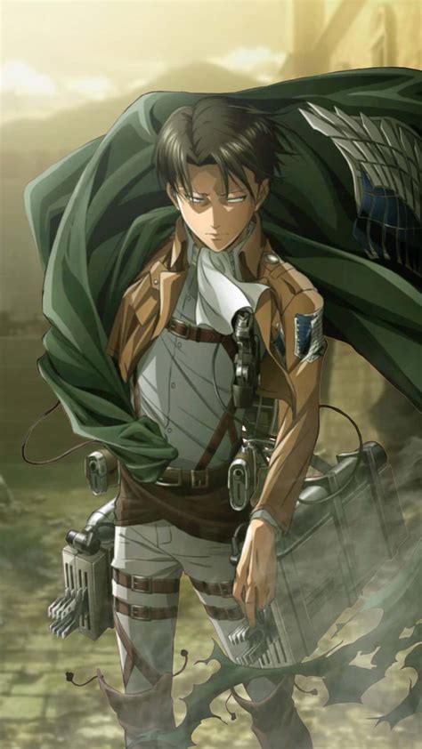 Manta polar de Ataque a los Titanes con Levi Ackerman