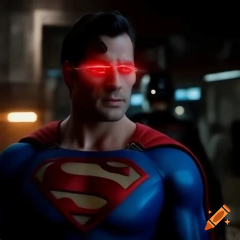 Representación artística de Superman usando su visión de rayos X