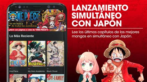 Interfaz de Manga Plus en un smartphone