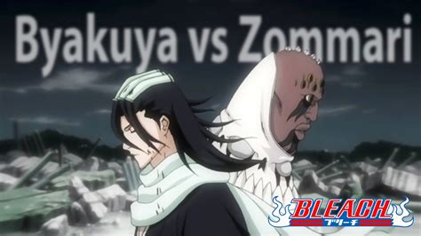 Ilustración del combate entre Zommari y Byakuya