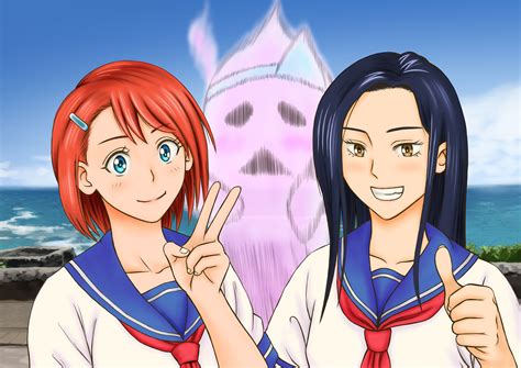 Ilustración de Kogarashi Fuyuzora y Yuna