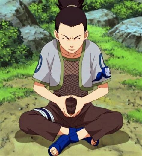 Shikamaru en pose de pensamiento
