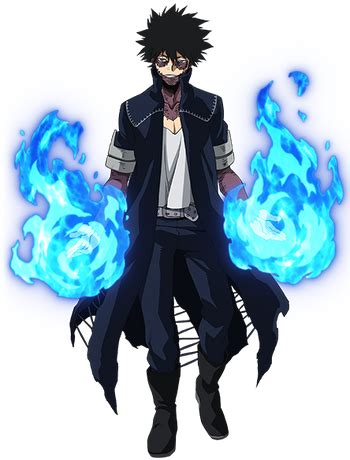 Dabi en su traje de villano