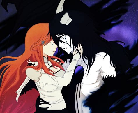 Ulquiorra Cifer interactuando con Orihime Inoue