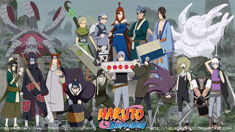 Ninjas de Kirigakure con sus uniformes