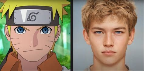 Representación de Naruto en la vida real generada por IA