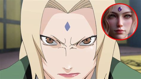 Representación de Tsunade Senju en la vida real generada por IA