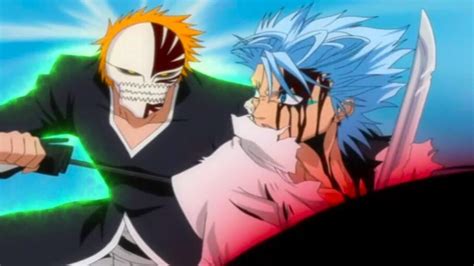 Escena de combate entre Ichigo y Grimmjow