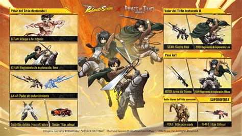 Armas de fuego y cuchillas en Attack on Titan 2