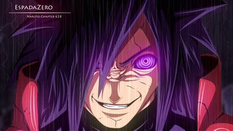 Representación de Madara Uchiha despertando el Rinnegan.