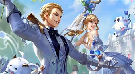 Ilustración de Ezreal y Lux en su primera cita