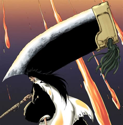 Kenpachi Zaraki en combate con su Zanpakuto liberada