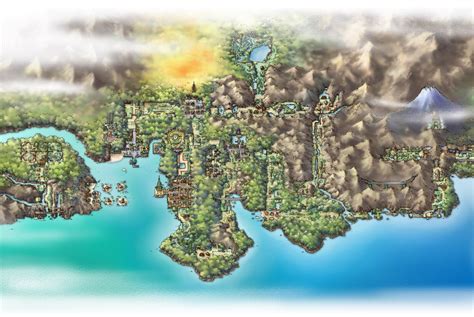 Mapa de la región de Kanto y Johto, destacando el Monte Plateado.
