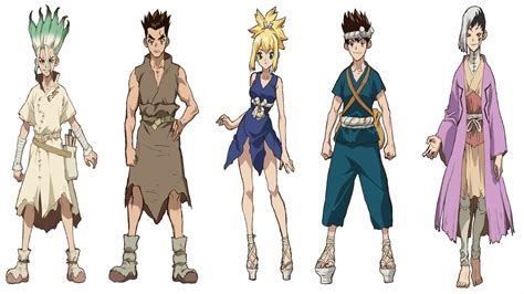 Personajes principales de Dr. Stone