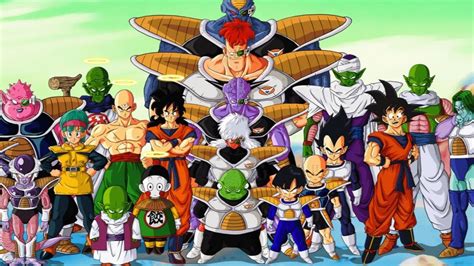 Personajes de Dragon Ball celebrando en un torneo