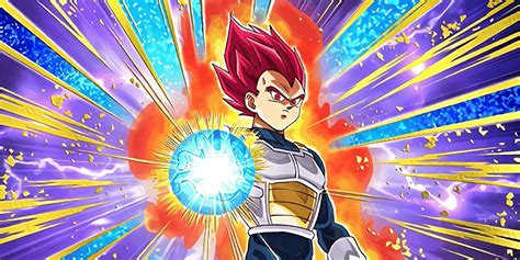 Vegeta en su forma Super Saiyan God (cabello rojo)