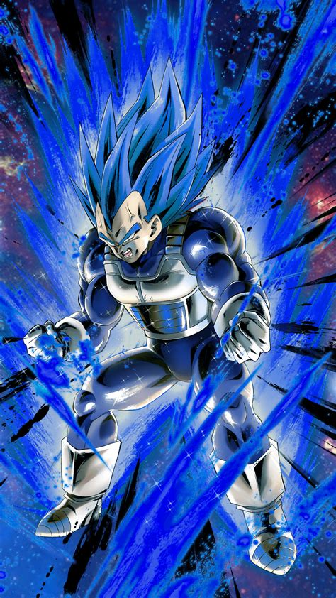 Vegeta en su transformación Super Saiyan Blue Evolution