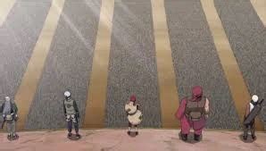 Gaara liderando a la Gran Alianza Shinobi
