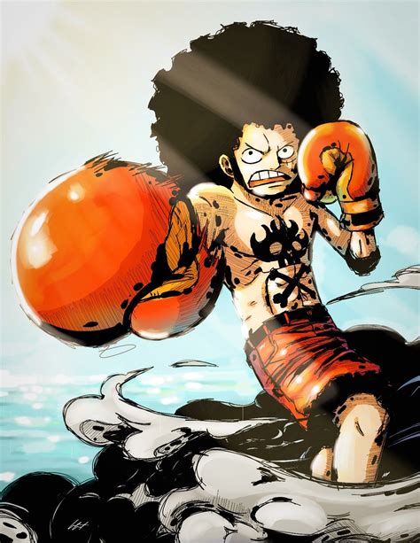 Luffy se pone el afro de Foxy