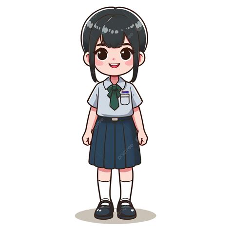 Ilustración de Yukino Miyazawa con uniforme escolar, proyectando una imagen seria y estudiosa.