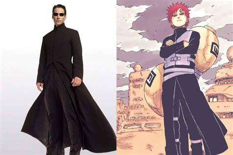 Gaara con el estilo inspirado en Neo