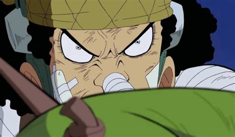 Usopp luchando contra Kumashi