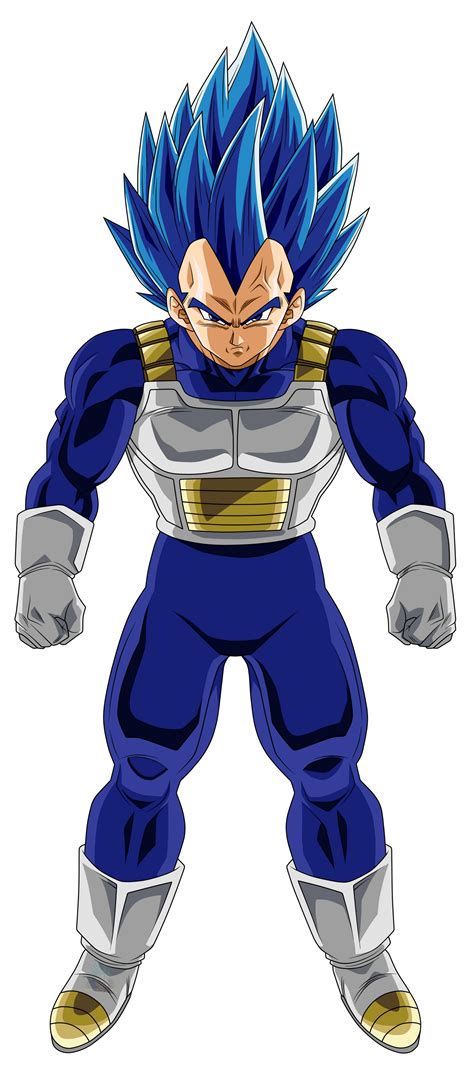 Vegeta en estado Super Saiyajin Blue