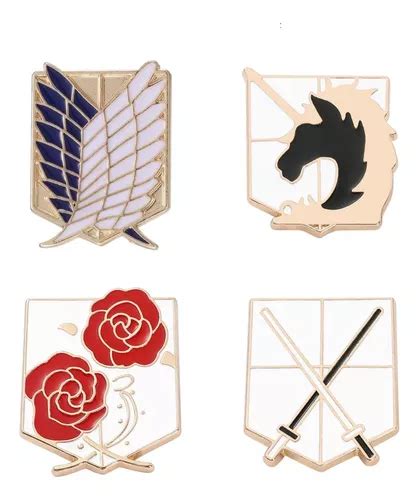 Colección de pines esmaltados Mystery de Attack on Titan