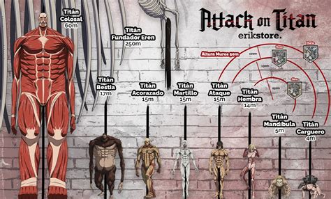Ilustración de los diferentes tipos de Titanes