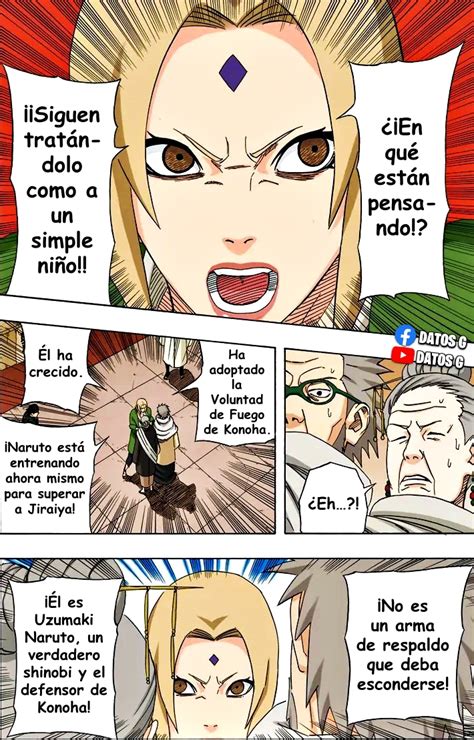 Tsunade defendiendo a Naruto ante los Ancianos
