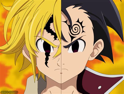 Meliodas y Zeldris frente a frente