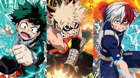 Diagrama de los arcos narrativos de My Hero Academia